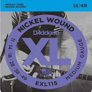 Daddario EXL115 Nickel Wound, Medium/Blues-Jazz Rock, 11-49